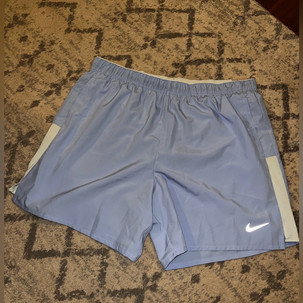 men’s Nike Light Blue Athletic Shorts